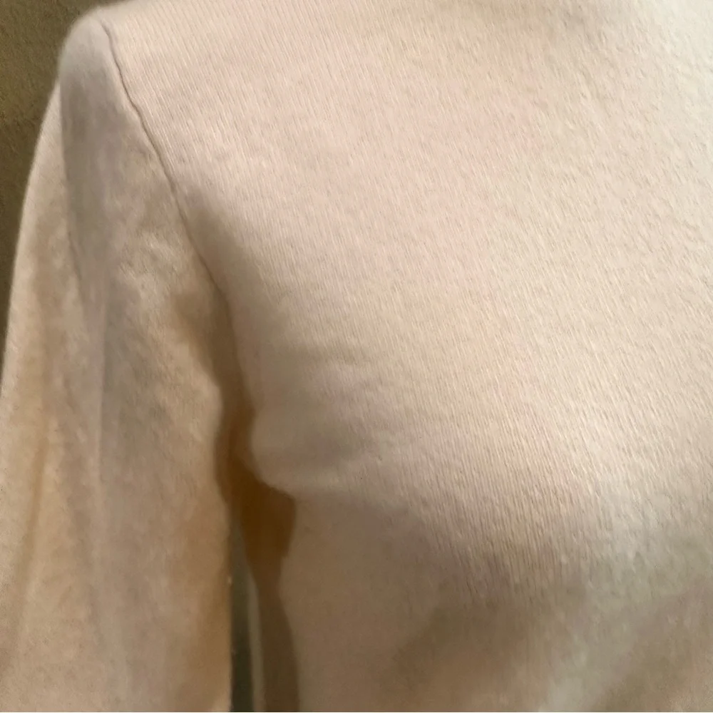 Women's Cream Turtleneck Sweater J. Crew 100% Cashmere Off White Small